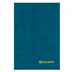 Бухгалтерская книга учета Brauberg (А4, 208л, 200х290мм, клетка) обложка бумвинил (130184)
