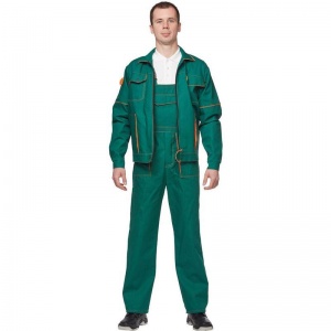 Спец.одежда летняя Костюм мужской л06-КПК, куртка/полукомбинезон, зеленый (размер 52-54, рост 170-176)