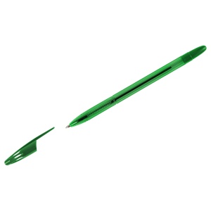Ручка шариковая Стамм "555" (0.7мм, зеленый цвет чернил, тонированный корпус) 50шт. (РШ-30402)