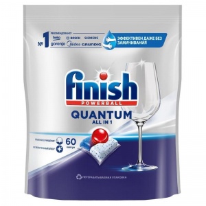 Таблетки для посудомоечных машин Finish Quantum, 60шт.