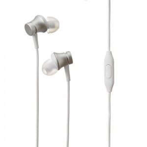 Наушники-вкладыши Xiaomi Mi In-Ear Headphones Basic, проводные, серебристый