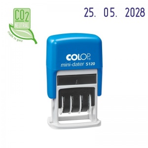 Датер автоматический Colop S120 Bank (шрифт 3.8мм, 1 строка, месяц цифровой, пластик)