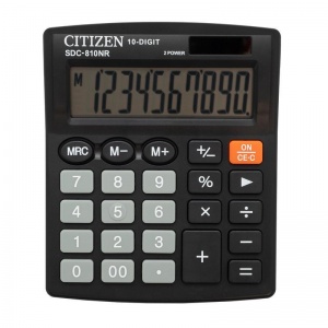 Калькулятор настольный Citizen SDC-810BN (10-разрядный) черный (SDC-810BN)