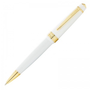 Ручка шариковая автоматическая Cross Bailey Light Polished White Resin (0.7мм, черный цвет чернил, корпус белый) 1шт. (AT0742-10)
