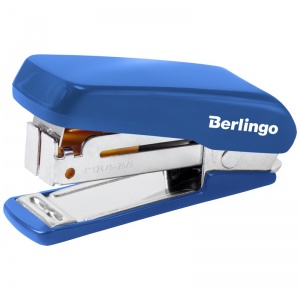 Степлер Berlingo Comfort мини, №24/6 - 26/6, до 20 листов, пластиковый корпус, синий (DSn_20261), 120шт.