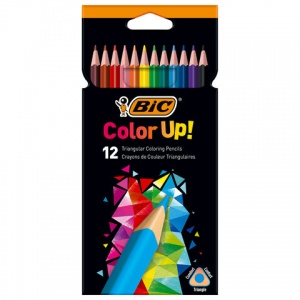 Карандаши цветные 12 цветов BIC Intensity (L=175мм, пластик, 3гр) 2 уп. (9505272)
