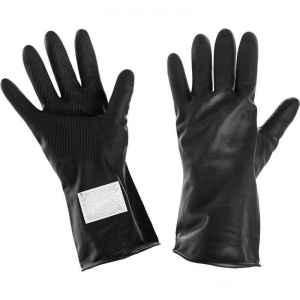 Перчатки защитные латексные КЩС тип 1, черные, размер 3 (XL), 1 пара (К50Щ50)