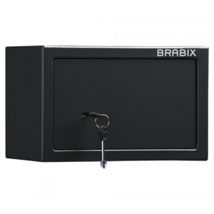 Сейф мебельный Brabix SF-200KL, черный, ключевой (S103BR211114)