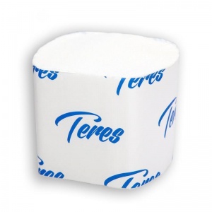 Бумага туалетная для диспенсера листовая 2-слойная Терес, белая, 40 уп. по 250 листов (T-0070)