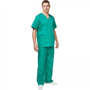 Мед.одежда Костюм хирурга универсальный м05-КБР, куртка/брюки, зеленый (размер 44-46, рост 182-188)