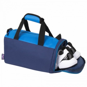 Сумка спортивная Юнландия с отделением для обуви, 40х22х20см, синий/голубой (270096)