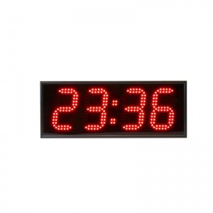 Часы настенные электронные Импульс 413-R, цвет свечения красный, 460x180x75мм