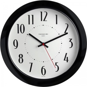 Часы настенные аналоговые Troyka 111001025, круглые, 29х29х3.8см