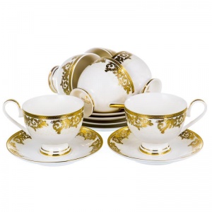 Чайный набор фарфоровый Balsford Саксония, на 6 персон (12 предметов, 230мл) (125-14004)