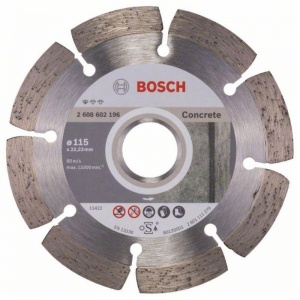 Диск отрезной алмазный по бетону Bosch Standard for Concrete 115-22.23 (2608602196)