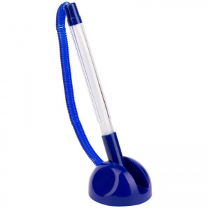 Ручка шариковая настольная OfficeSpace Reception (0.5мм, синий цвет чернил, синий корпус) 1шт. (TBbu_16080)