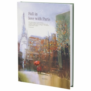 Ежедневник недатированный А5 Staff Love in Paris (128 листов) ламинированная обложка, 8шт. (113531)