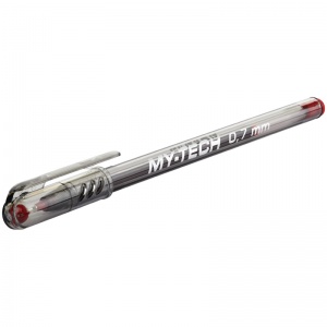 Ручка шариковая Pensan My-Tech (0.7мм, красный цвет чернил, игольчатый стержень, масляная) 1шт. (2240/25)