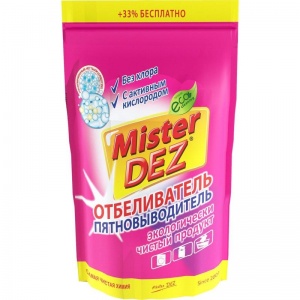 Отбеливатель-пятновыводитель Mister Dez Eco-Cleaning, порошок, 800г, 14 уп.