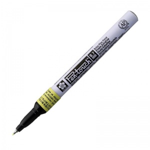 Маркер промышленный Sakura Pen-Touch (0.7мм, желтый) алюминий, 12шт.