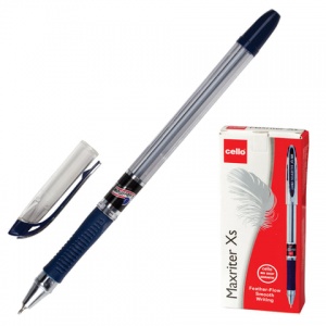 Ручка шариковая Cello Maxriter XS (0.5мм, синий цвет чернил, масляная основа) 12шт. (305229320/к)