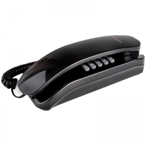 Проводной телефон teXet TX-215, повторный набор, компактный размер, черный (337862)