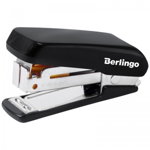 Степлер Berlingo Comfort мини, №24/6 - 26/6, до 20 листов, пластиковый корпус, черный (DSn_20161), 120шт.