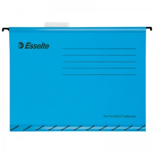 Подвесная папка Foolscap Esselte Pendaflex Plus (240x412мм, до 200л., картон) синяя, 1шт. (90334)