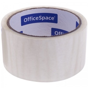 Клейкая лента (скотч) упаковочная OfficeSpace (48мм x 40м, 38мкм, прозрачная) (КЛ_4217)