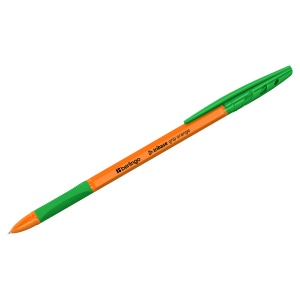 Ручка шариковая Berlingo Tribase grip orange  (0.7мм, зеленый цвет чернил) 50шт. (CBp_70961)