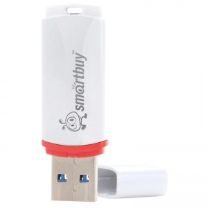 Флэш-диск USB 64Gb SmartBuy Crown, белый (SB64GBCRW-W)