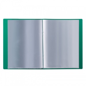Папка файловая 20 вкладышей Brauberg Стандарт (А4, пластик, 600мкм) зеленая (221593), 30шт.