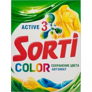 Стиральный порошок-автомат Sorti "Color", для цветного белья, 350г (800-5)