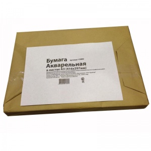 Бумага для акварели А3, 200л Kroyter, упаковка крафт (200 г/кв.м)