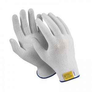 Перчатки защитные нейлоновые Manipula Specialist "Микрон", пвх-покрытие "точка", 15 класс, размер 8 (M), 10 пар (TNG-27/MG111)