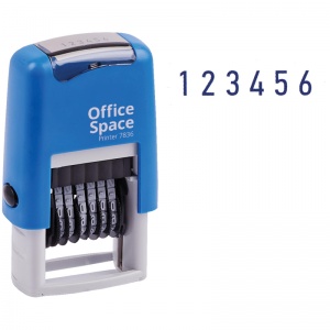 Нумератор автоматический OfficeSpace (6-разрядный, высота шрифта 3мм) (BSt_40501)