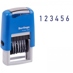Нумератор автоматический Berlingo Printer 7836 (6-разрядный, высота шрифта 3мм) (BSt_82406)