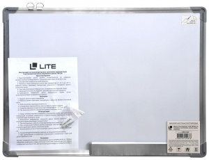 Доска магнитно-маркерная LITE (45х60см, алюминиевая рама, лаковое покрытие)