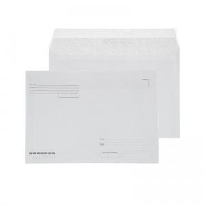 Конверт почтовый C4 Attache Economy (229x324, 90 г/кв.м, стрип с запечаткой, печать "Куда-Кому") белый, 250шт.