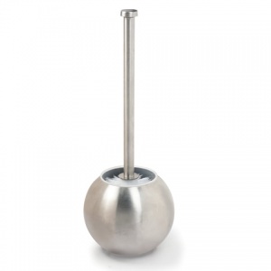 Ершик для туалета с подставкой Лайма в форме шара, сталь, матовый (601617)