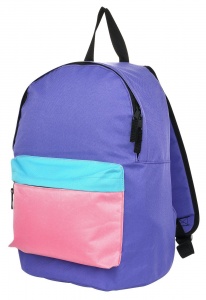 Рюкзак школьный Creativiki Street Basic 17л, 40х28х15см, мягкий, 1 отделение, женский фиолетово-розовый