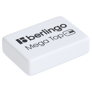 Ластик Berlingo Mega Top, прямоугольный, натуральный каучук, 26x18x8мм, 1шт. (BLc_00014)