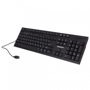 Клавиатура Sonnen KB-330, USB, черный (511277), 20шт.