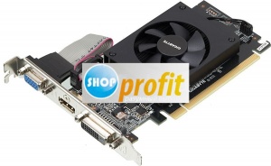 Видеокарта PCI-E 2.0 Gigabyte GeForce GT 710, GV-N710D3-1GL, 1Гб, DDR3, Low Profile, retail (GV-N710D3-1GL)