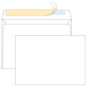 Конверт почтовый C5 OfficeSpace (162x229, 80г, стрип) белый, 1000шт. (С5.1000.1)