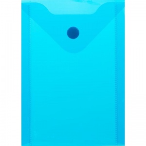 Папка-конверт на кнопке Attache (А6, 180мкм, до 80л., пластик, вертикальная) цветная, 10шт., 20 уп.
