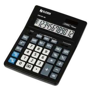 Калькулятор настольный Eleven Business Line CDB1201-BK (12-разрядный) двойное питание, черный (CDB1201-BK)