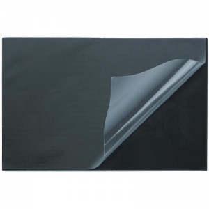 Коврик настольный Attache, 38х59см, черный, с прозрачным верх.листом