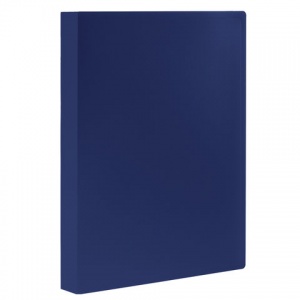 Папка файловая 40 вкладышей Staff (А4, пластик, 500мкм) синяя (225700), 5шт.