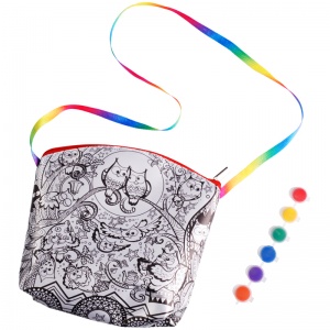 Набор для раскрашивания сумки-мини Danko toys "My Color Bag. Сова", 6 акрил. красок, блестки, лак акриловый (mCOB-01-03)